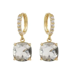 Black Square Crystal Earrings*Royal Collection Shop Clearance