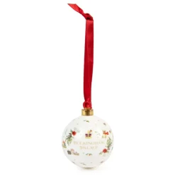 Buckingham Palace Fine Bone China Bauble*Royal Collection Shop New