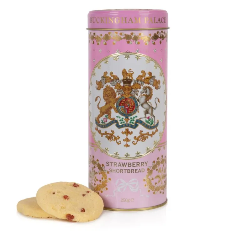 Buckingham Palace Strawberry And Clotted Cream Shortbread Biscuit Tin*Royal Collection Shop Hot