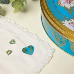 Coat Of Arms Tin Heart Stud Earrings*Royal Collection Shop Discount