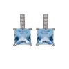 Crystal Square Drop Earrings*Royal Collection Shop