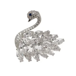 Crystal Swan Brooch*Royal Collection Shop New