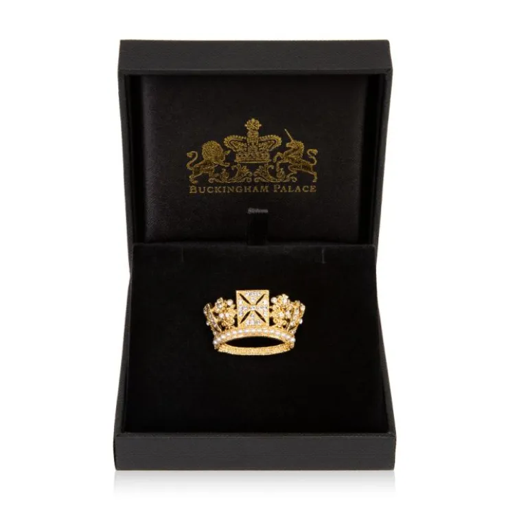 Gold Diadem Crown Brooch*Royal Collection Shop Hot