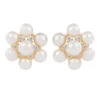 Holbein Pearl Flower Stud Earrings*Royal Collection Shop