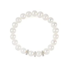 Pearl And Crystal Disc Bracelet*Royal Collection Shop