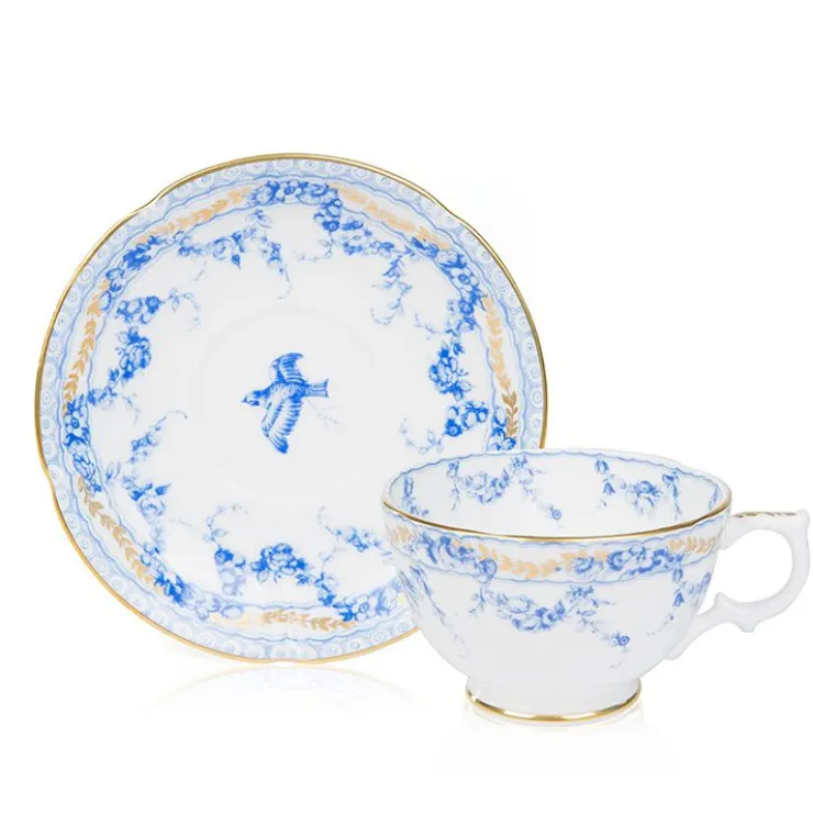 Royal Birdsong Gilded Breakfast Cup And Saucer*Royal Collection Shop Discount