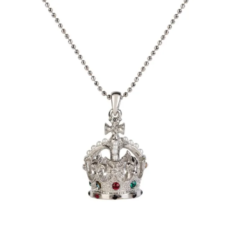 Silver Crown Necklace*Royal Collection Shop Discount