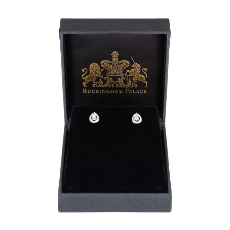 Silver Teardrop Earrings*Royal Collection Shop